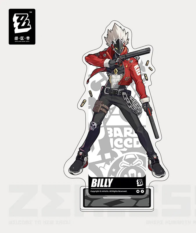 [Official Merchandise] Zenless Zone Zero Character Cards Acrylic Stand  Cunning Hares - Billy Kid