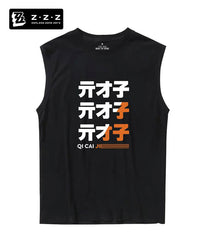 Wise Sleeveless T-shirt -Black