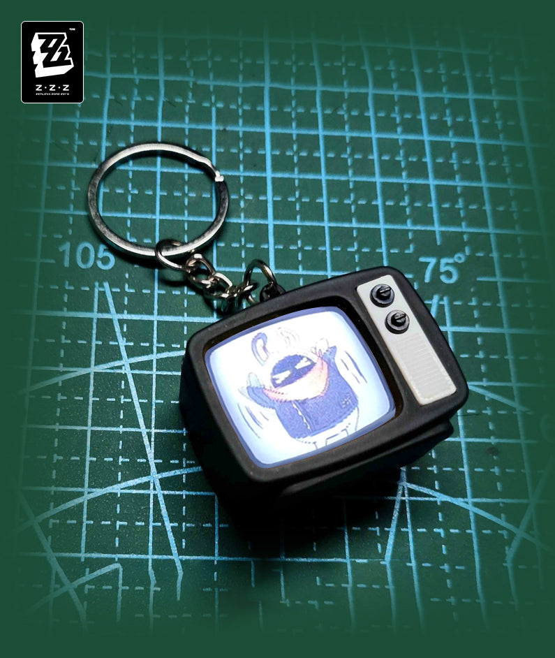 Zenless Zone Zero Eous TV Keychain