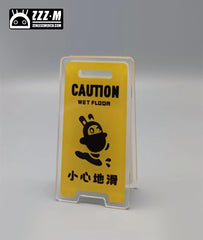 Zenless Zone Zero Bangboo Caution Wet Floor Signs Acrylic Stand